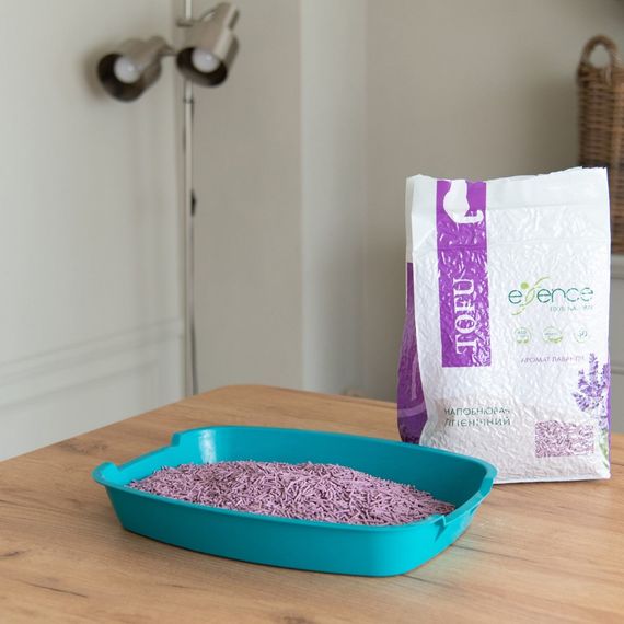 Наповнювач гігієнічний Essence для котячого туалету натуральний з тофу з ароматом лаванди гранула 2 мм 6 л | Зображення 6