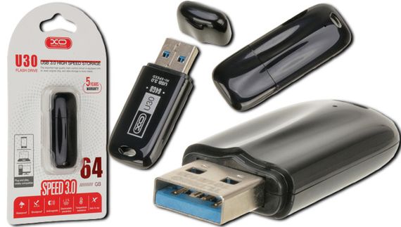 Флеш-пам'ять XO U30 USB 3.0 16GB чорна (MAW-41340_240) | Зображення 2