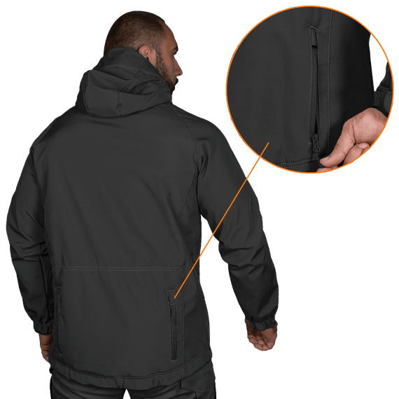 Куртка Stalker SoftShell Чорна (7226), S | Зображення 1