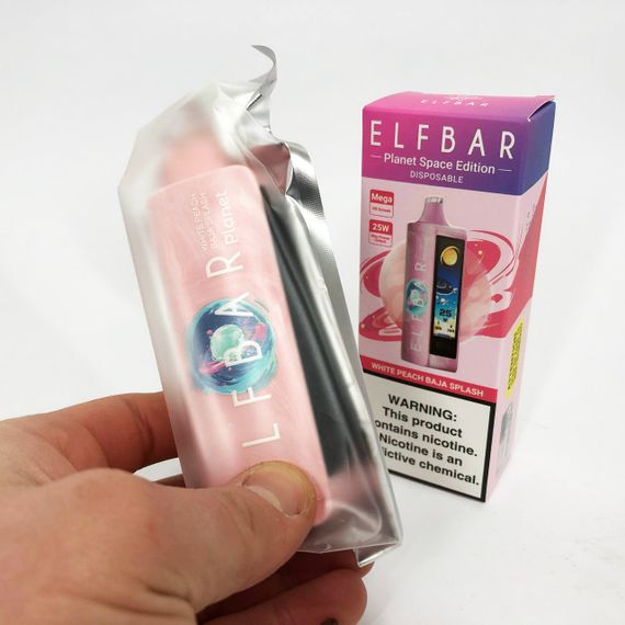 ELF BAR Planet 25000. Білий Персик Баха (White Peach Baja Splash) | Зображення 2
