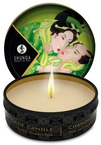 Массажная свеча - Shunga Mini Candle Green Tea, 30 мл Sex Aura