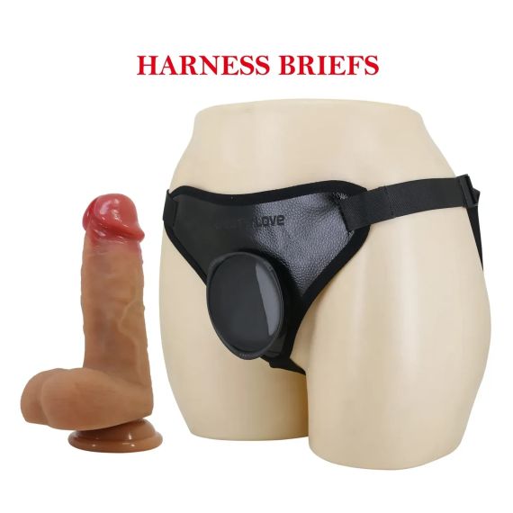 Жіночий страпон Pretty Love - Fogg 4.7" Silicone Dildo with Harness Briefs, BW-022076 Sex Aura | Зображення 2
