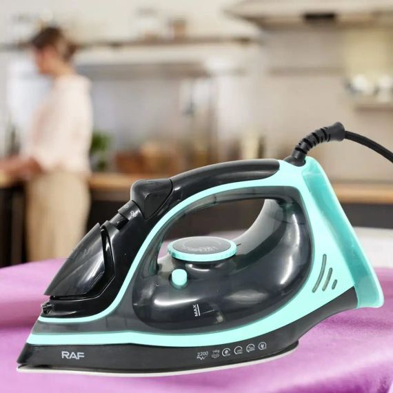 Парова праска RAF R.1250B 2200 Вт з керамічною підошвою, Електрична парова праска
