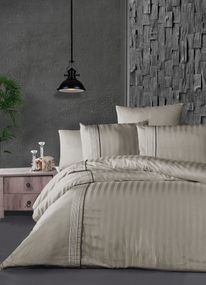 Постільна білизна First Choice Deluxe Satin 200х220 Modalife Soil