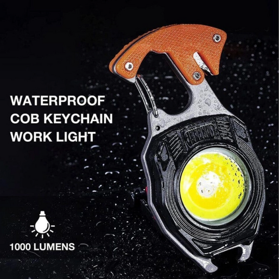 LED Ліхтар наключний 7в1, Акумуляторний ліхтар-мультитул   знижка