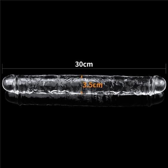 Фаллоимитатор - Flawless Clear Double Dildo 12" Clear sexstyle | Зображення 2
