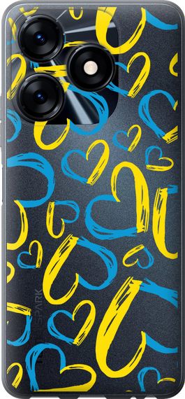 Чехол на Tecno Spark 10 Сердца UA "5292u-3023-17620"