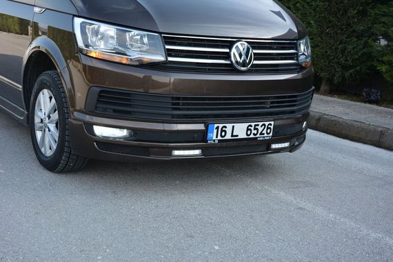 Накладка на передній бампер Sport 2-LED 2015-2018 (під фарбування) для Volkswagen T6 2015-2024, 2019-2024 рр | Зображення 8