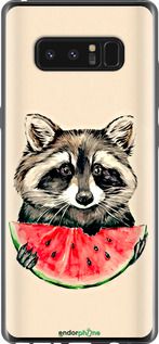Чохол на Samsung Galaxy Note 8 Єнотик з кавуном "4605t-1020-2448"