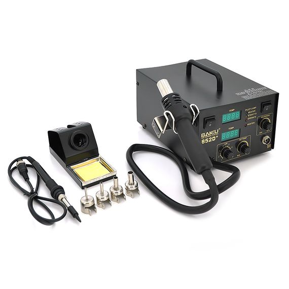 Паяльная станция BAKKU BK852D+компрессорная, цифровая индикация
