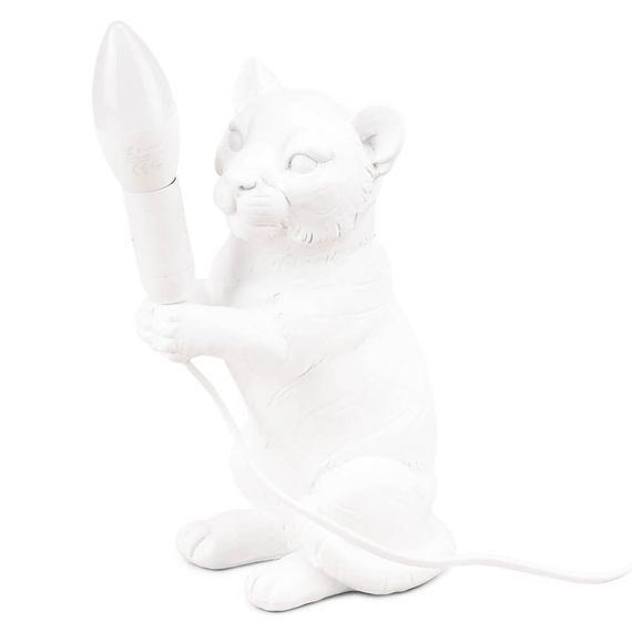 Лампа настільна Tiger White 25см | Зображення 1