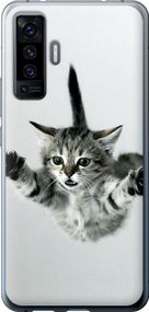 Чехол на Vivo X50 Летящий котёнок "2322u-1955-17620"