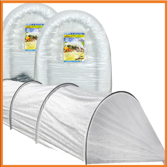 Теплиця 6 м 42 щільність "Агролідер" для дачі, готові парники та теплиці з агроволокна | Зображення 1