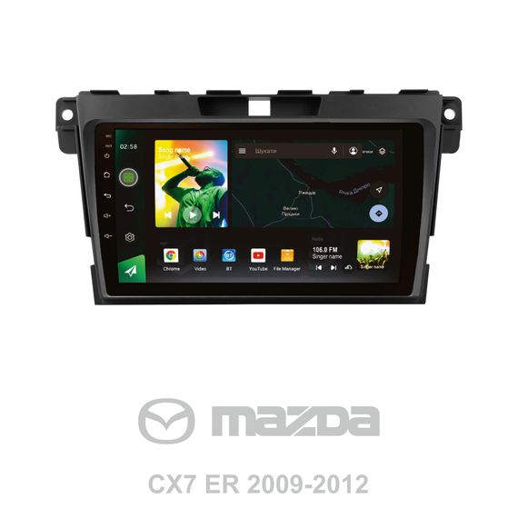 Штатна магнітола Sigma X9464 4+64 Gb Mazda CX-7 ER 2009-2012 9"