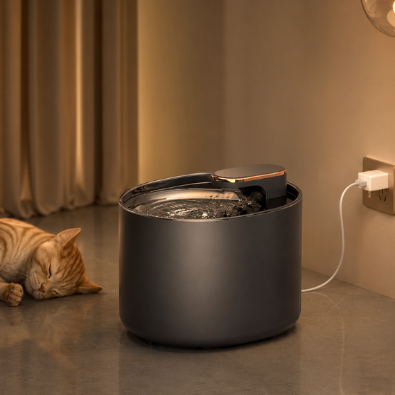 Автоматическая поилка для животных Pet water dispenser / Фонтан-поилка со сменным фильтром 3л | Зображення 1