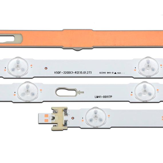 LED підсвітка Samsung TV 32" V5DF-320DC1-R2 BN96-34782A LM41-00117P S_55J63_32_FL_7 REV1.5 4шт. | Зображення 1