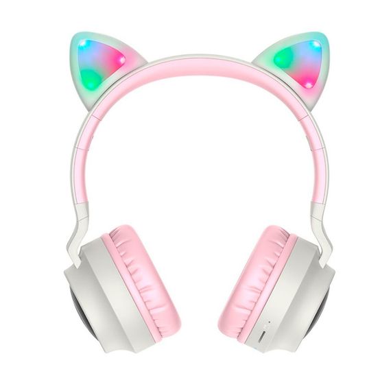 Бездротові навушники Bluetooth HOCO W27, Pink/Gray | Зображення 2