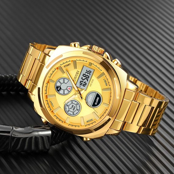 Чоловічий годинник Skmei 1673GDGD Gold-Gold | Зображення 3