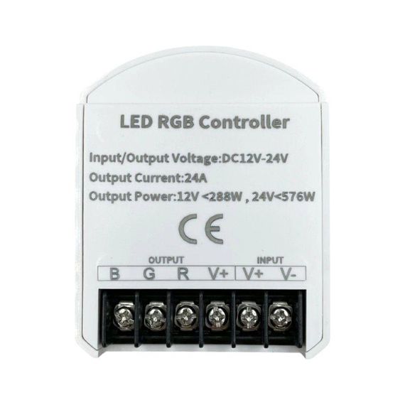 Контроллер RGB OEM C-24-RF8-T-W (8A*3кан) білий | Зображення 1