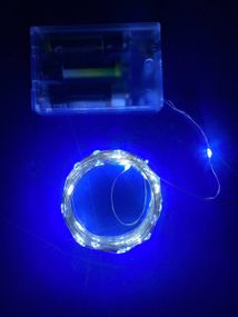 Новогодняя гирлянда роса на батарейках 100 LED 10м белый