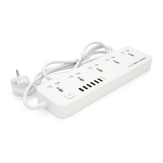 Мережевий фільтр LDNIO SС5614, 5 Розеток + 6 USB, 2 м, перетин 3х0, 75мм, White | Зображення 2