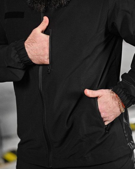 Летний эластичная тактический костюм agony черный НП4880 | Зображення 5