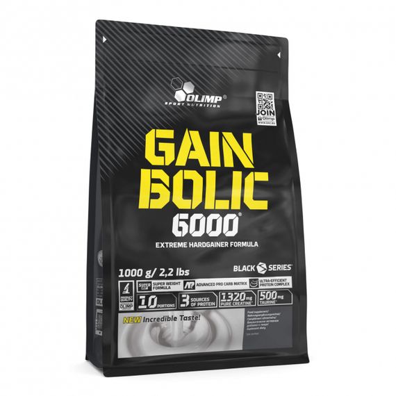 Гейнер Gain Bolic 6000 bag 1000 g (Strawberry)
