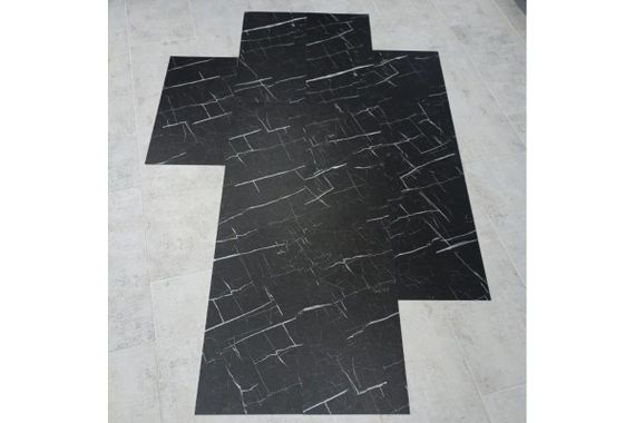 Linofloor Fortress під камінь Calacatta Black | Зображення 1