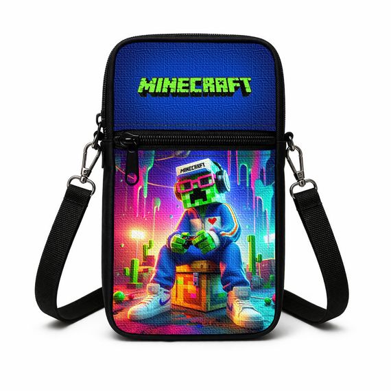 Сумка-чохол для телефону Minecraft,дитяча сумка через плече, водонепроникна міні-сумка (4786)