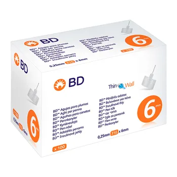 Голки BD 6 мм для шприц-ручок інсулінових 31G, 100 шт