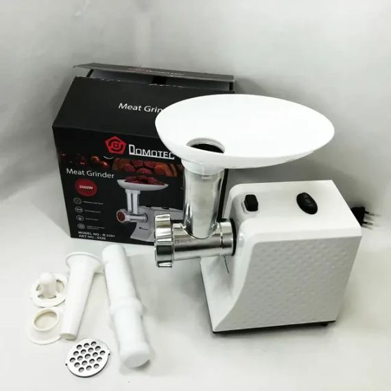М'ясорубка електрична domotec r3391 2000w, компактна м'ясорубка для дому, м'ясорубка 3 в 1 | Зображення 3