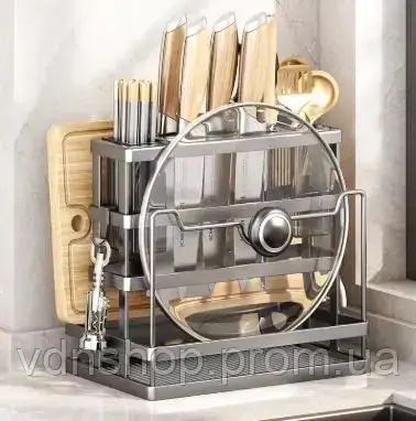 Кухонная подставка,настенная многофункциональная стойка для хранения AND-90-10-24pcs | Зображення 2