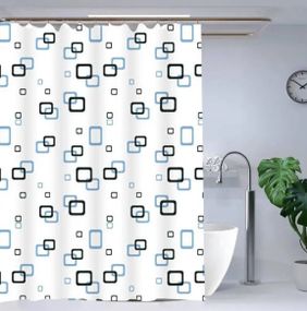 Шторка для ванної ZERIX SCP-002-180x180 ZX5001