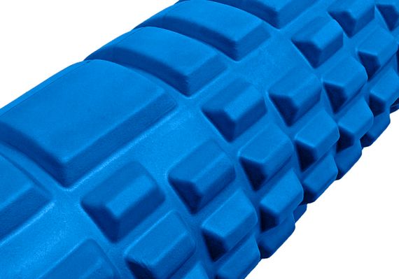 Масажний ролер EasyFit Grid Roller 60 см v.3.1 синій (EF-2037-BL) | Зображення 2