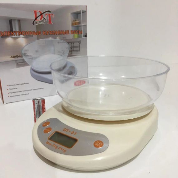 Ваги кухонні до 5 кг із чашкою D&T Smart DT-02 | Зображення 4