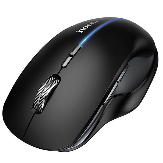 Мышь беспроводная Hoco GM40 Dixon RGB dual-mode Dark Night Black