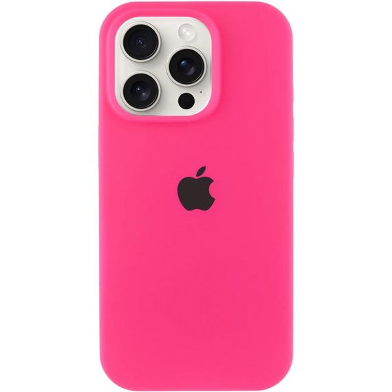 Чохол Silicone Case Full Protective (AA) для Apple iPhone 14 Pro (6.1") Рожевий / Barbie pink