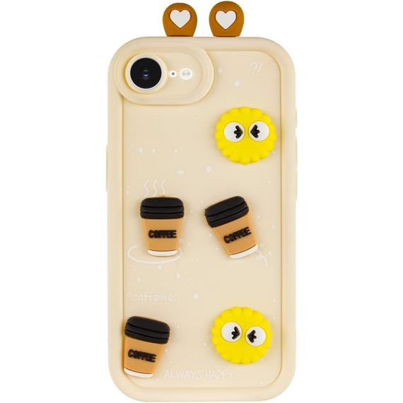 Чохол TPU Toys Case with Ears для Apple iPhone 16e (6.1") Sand | Зображення 1