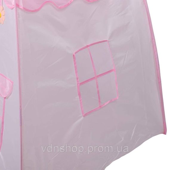 Дитячий ігровий намет будиночок для дівчаток 125×100×120 см намет будиночок для дітей Рожевий HP-S-1NDP | Зображення 6