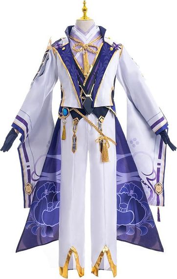 Костюм Комиссато Аято XXL косплей Геншин Импакт комплект образ Kamisato Ayato Genshin Impact на Хэллоуин аниме