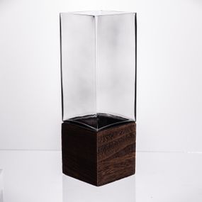 Ваза для цветов квадратная стеклянная 10×10×30 (см) декоративна HP-19-160-4