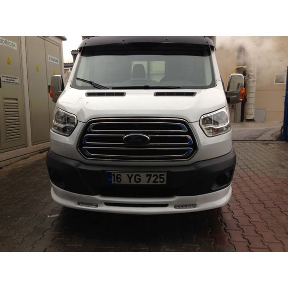 Козирьок на лобове скло (чорний глянець, 5мм) для Ford Transit 2014-2024 рр | Зображення 2