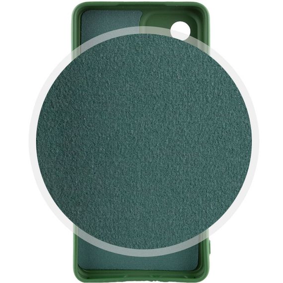 Чехол Silicone Cover Lakshmi Full Camera (A) для Xiaomi Redmi 12 Full camera, Зелений/Dark green, ТПУ (термопластичний поліуретан) | Зображення 2