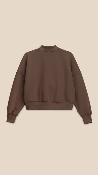 Кофта-бомбер з принтом жіноча LAWA P-WB02410 L Шоколадний shop (2000999540707) | Зображення 3