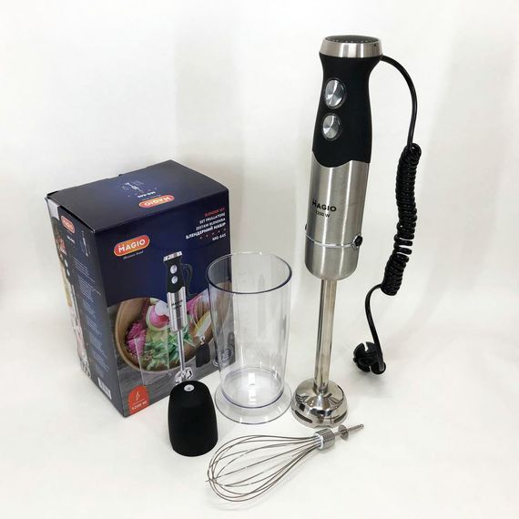 Побутовий потужний подрібнювач продуктів, Блендер занурювальний електричний, Блендер міксер смузі BZ-64 | Зображення 3