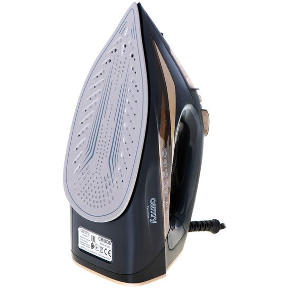 Праска Camry CR 5036 black-gold 3400Вт/ 360 мл/ кераміка/ ''Крапля-стоп''/автовимкнення/ чорна | Зображення 1