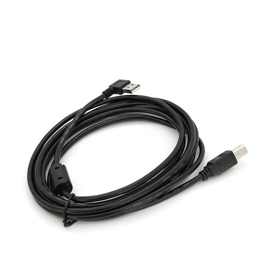 Кабель USB 2.0 RITAR AM/BM, 3.0m, кутовий 90°, чорний | Зображення 1