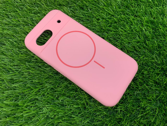 Чохол Google Pixel 8A MagSafe м'який Софт Тач Протиударный рожевий