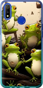 Чехол на Realme 3 Жабки "5656u-1869-17620"