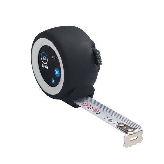 Рулетка измерительная MyTools Black Edition 3м х19мм (121-3-19) | Зображення 2